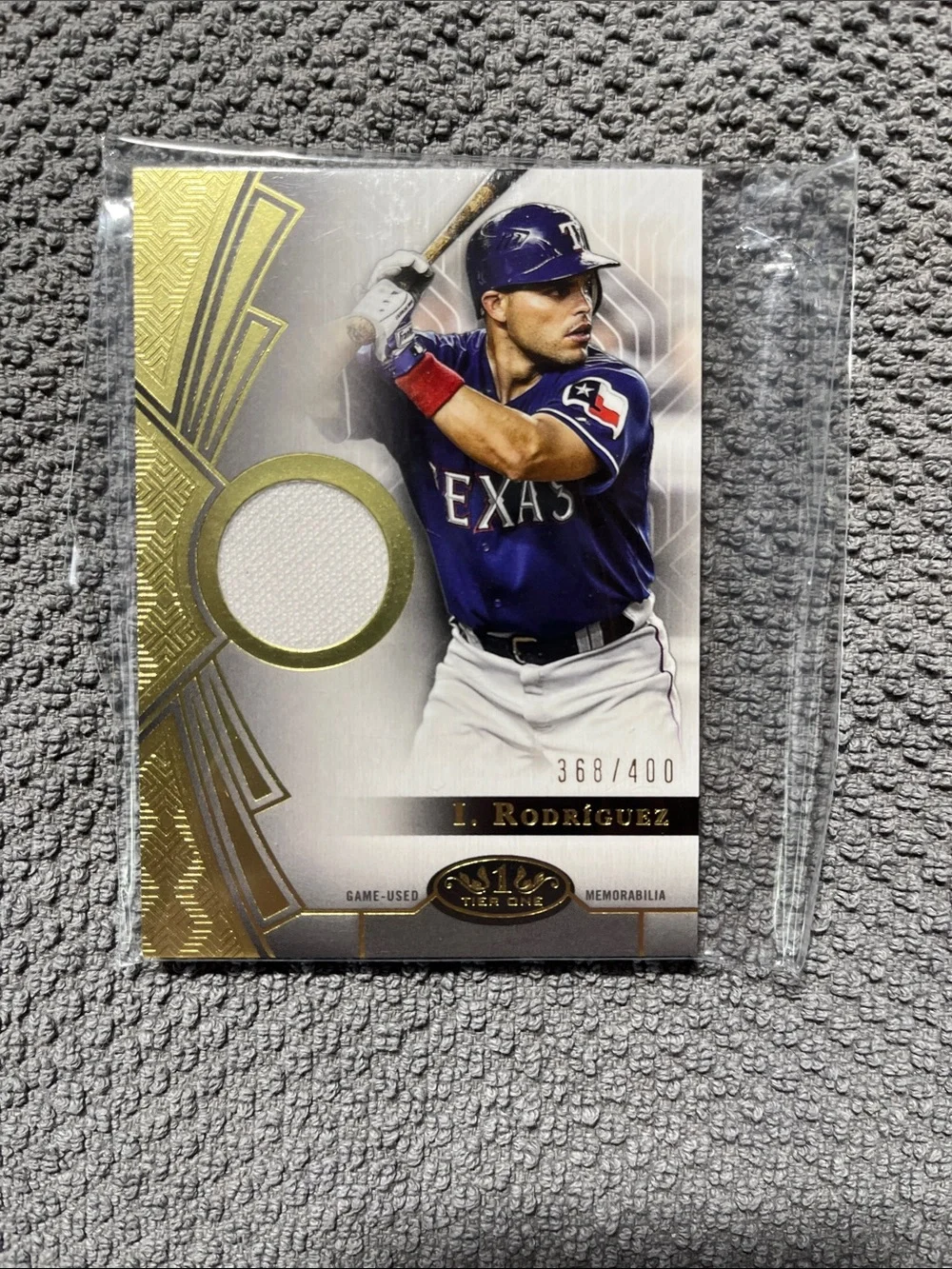2023 Tier One game used memorabilia Ivan Rodriguez 368/400 #t1r-IR